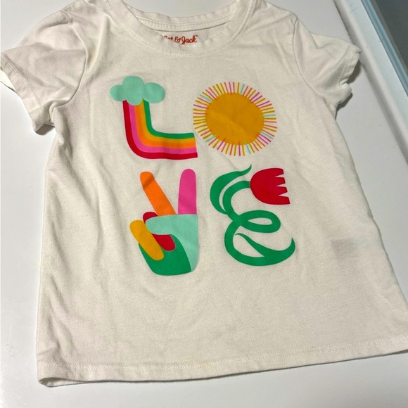 Cat & Jack Other - Cat & Jack Kids Graphic Tee - White with Multicolor Design